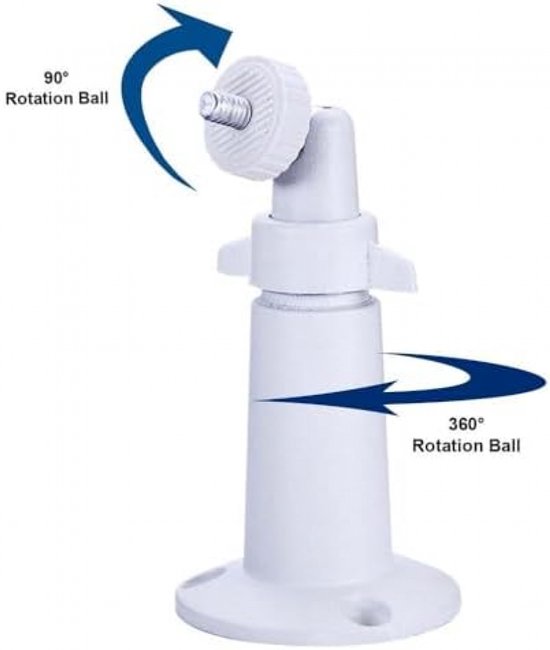 2stuks- Camera Bevestiging-Camera muurbevestiging- camera bevestigingsbeugel-camera bevestiging helm-Pakket van 2 camera-wandbevestigingen-Camerabeugels Binnen-/buitencamerabevestiging- Wandhouder voor camera - wit van Merkloos — afbeelding 2