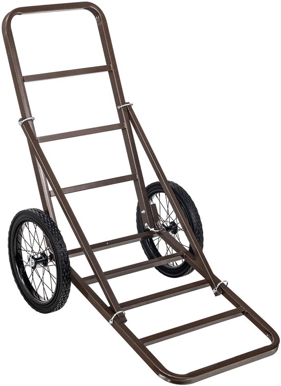 Hertenkar, Opvouwbare Wilddrager met Een Laadvermogen van 300 Pond, Grote Rubberen Wielen en Ergonomische Handgreep, Robuuste Wildkar voor Jagen, Vissen, Wandelen, Nutsuitrusting — afbeelding 2