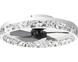 Nivard Plafondventilator - Met Verlichting - Plafond Ventilator - Met Lamp - Plafonniere Met Ventilator - Met Licht - Wit
