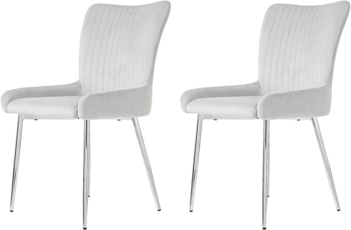 Fluwelen eetkamerstoelen - set van 2 - woonkamer - slaapkamer - loungestoel met vier goude