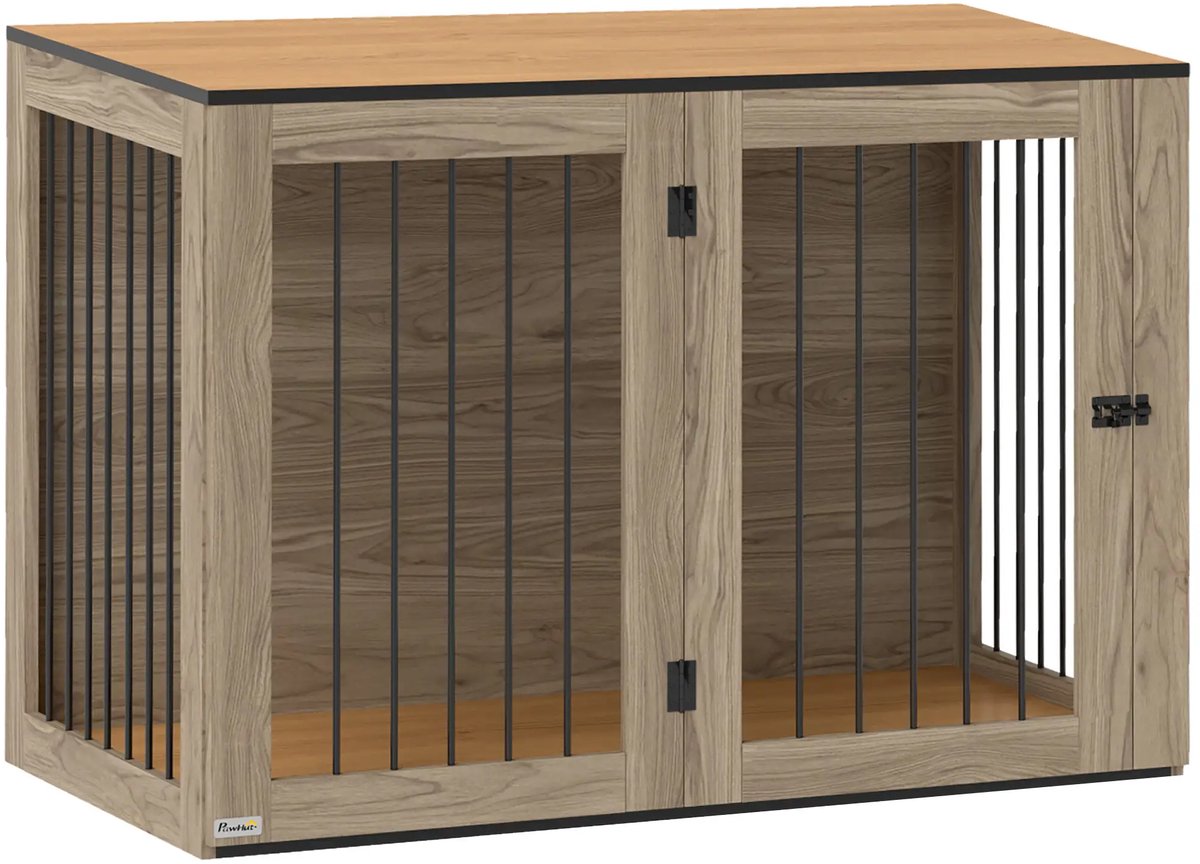 Hondenbench afsluitbaar 106cm x 60cm x 76cm Bruin Bench