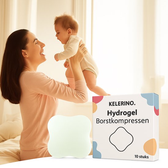 KELERINO. Hydrogel Pads voor Tepelverzorging - 10 stuks - Koelend & Verzachtend - Herbruikbaar van Merkloos — afbeelding 2