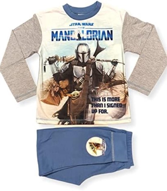 Star Wars - Pyjama - Blauw - Taille 134/140 - Star Wars Mandalorian