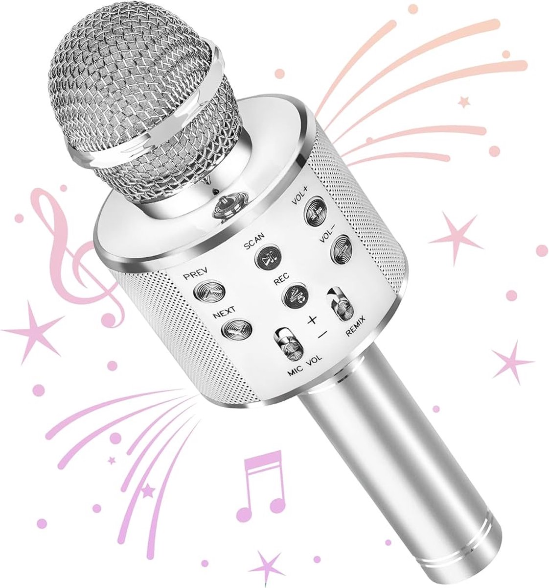 Go Go Gadget - Karaoke - Microfoon - Met speaker - Zilver