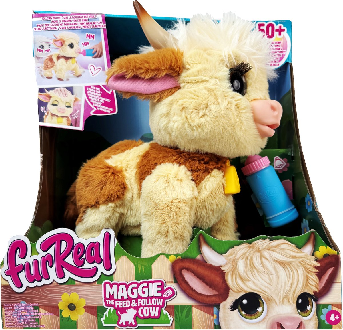 FurReal Maggie de Koe - Interactieve pluchen Knuffel — afbeelding 4
