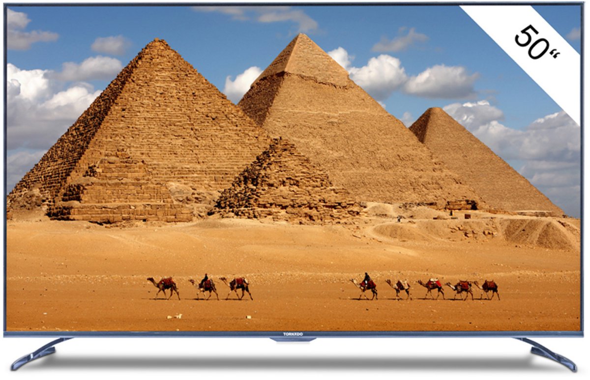 TORNADO 50UA3400X tv 127 cm (50") 4K Ultra HD Smart TV Wifi Zwart 250 cd/m²
