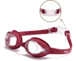 Maesy Kinder Zwembril Sammy - 3 t/m 6 Jaar - UV-Bescherming - Anti Condens - Duikbril voor Kinderen - Rood