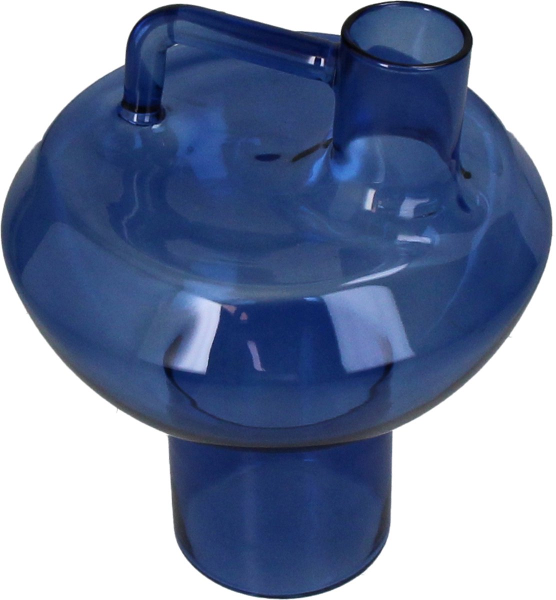 HD Collection Vaas Glas Blauw 13,5x13,5x17cm Blue