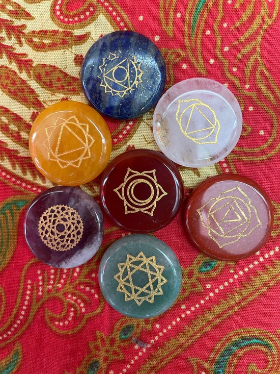 7 Chakra Edel Stenen Set voor Meditatie