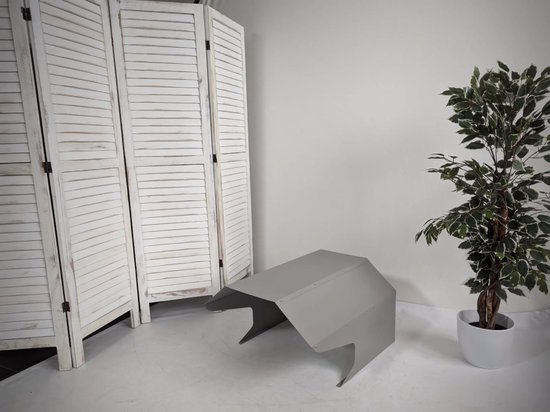 Garage pour robot tondeuse MCW-L43, capot de tondeuse à gazon, métal 40x59x69cm ~ marron