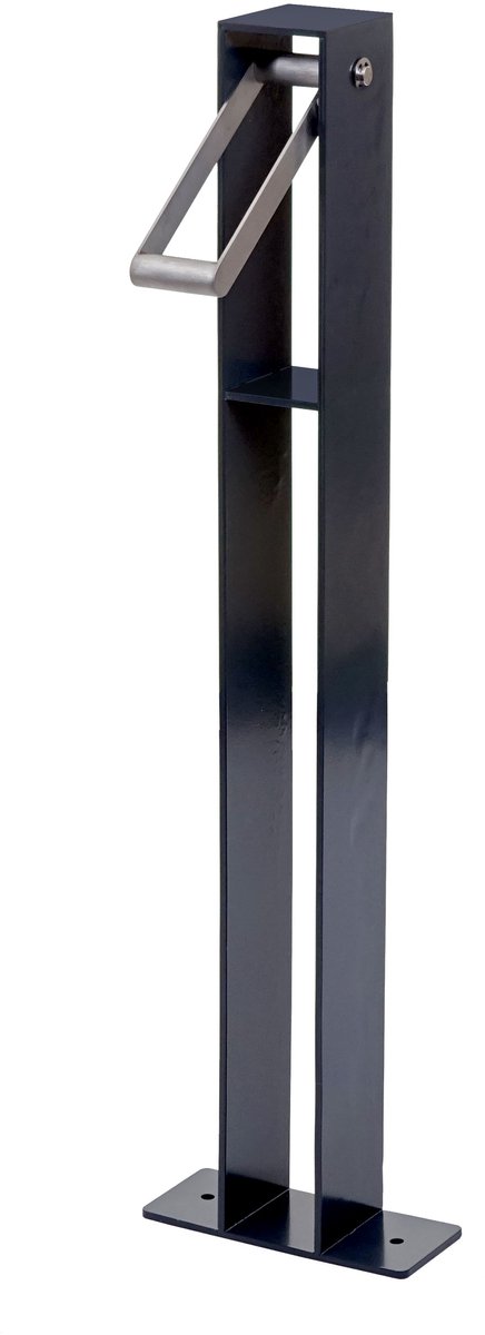 Fietsenrek MCW-G20, fietsstandaard leunbeugel, gegalvaniseerd staal outdoor poedercoating 96x24x10cm ~ antraciet