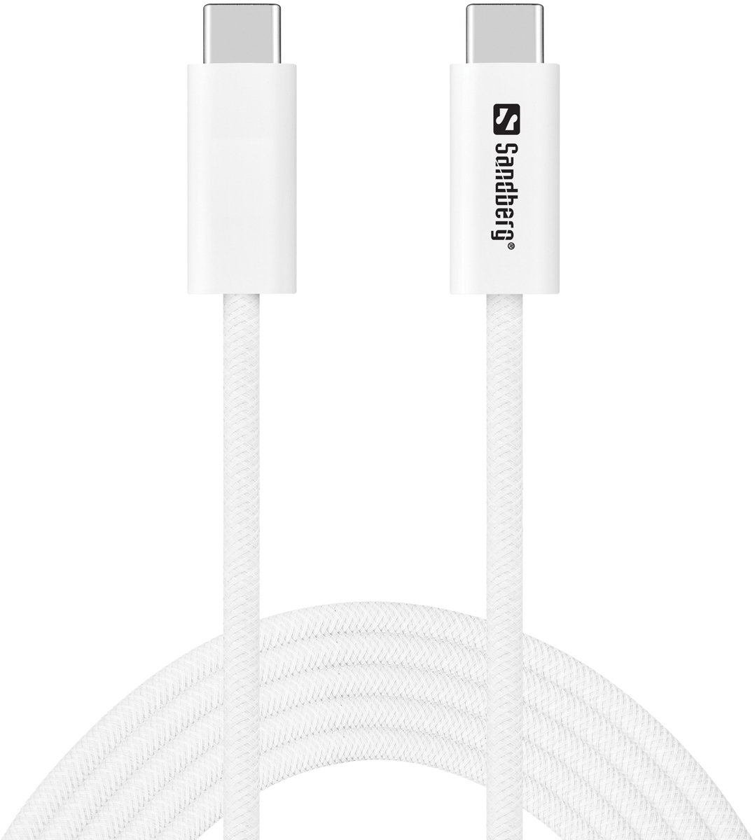 Sandberg 136-57 USB-kabel USB4 Gen 3x2 2 m USB C Wit