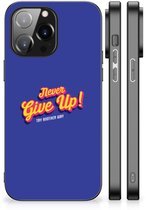 iPhone 14 Pro Max Telefoon Hoesje met tekst Never Give Up