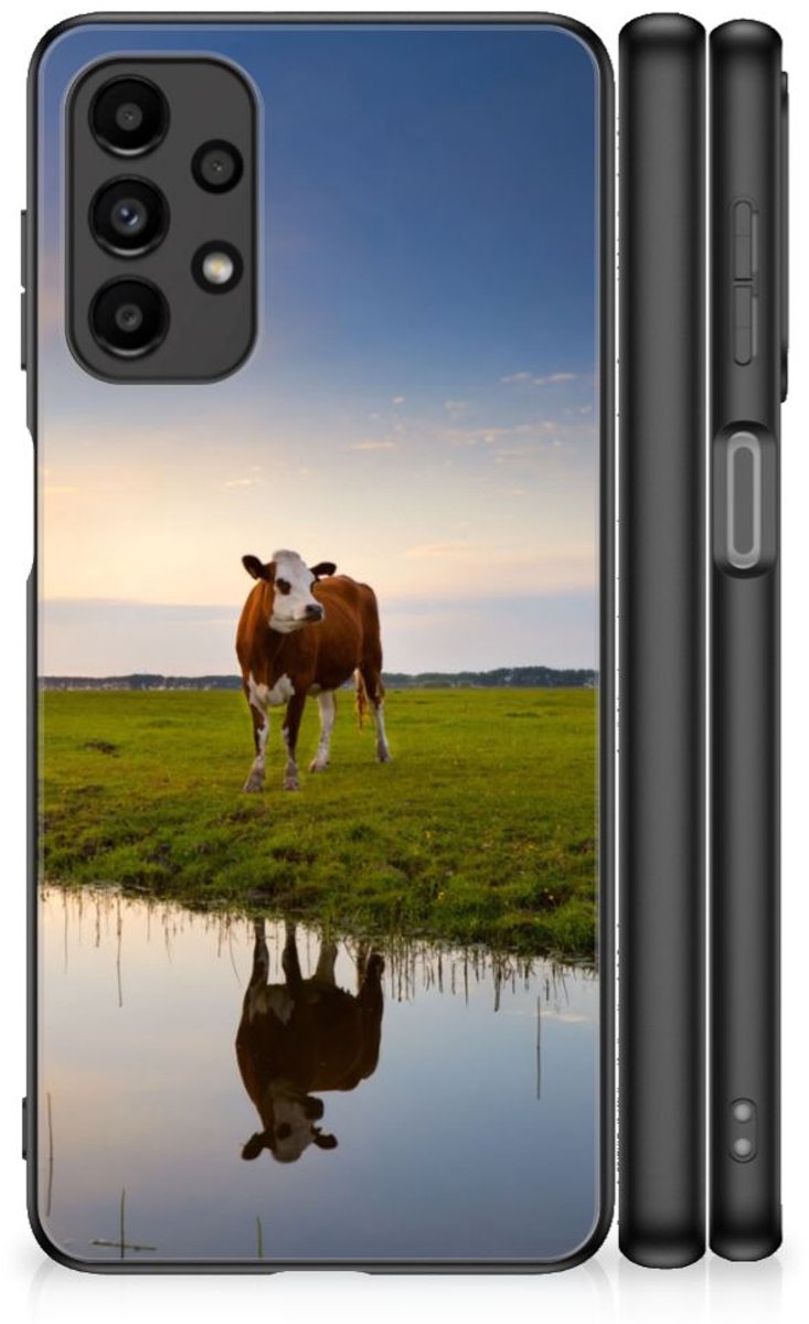 Samsung Galaxy A13 4G Dierenprint Telefoonhoesje Koe