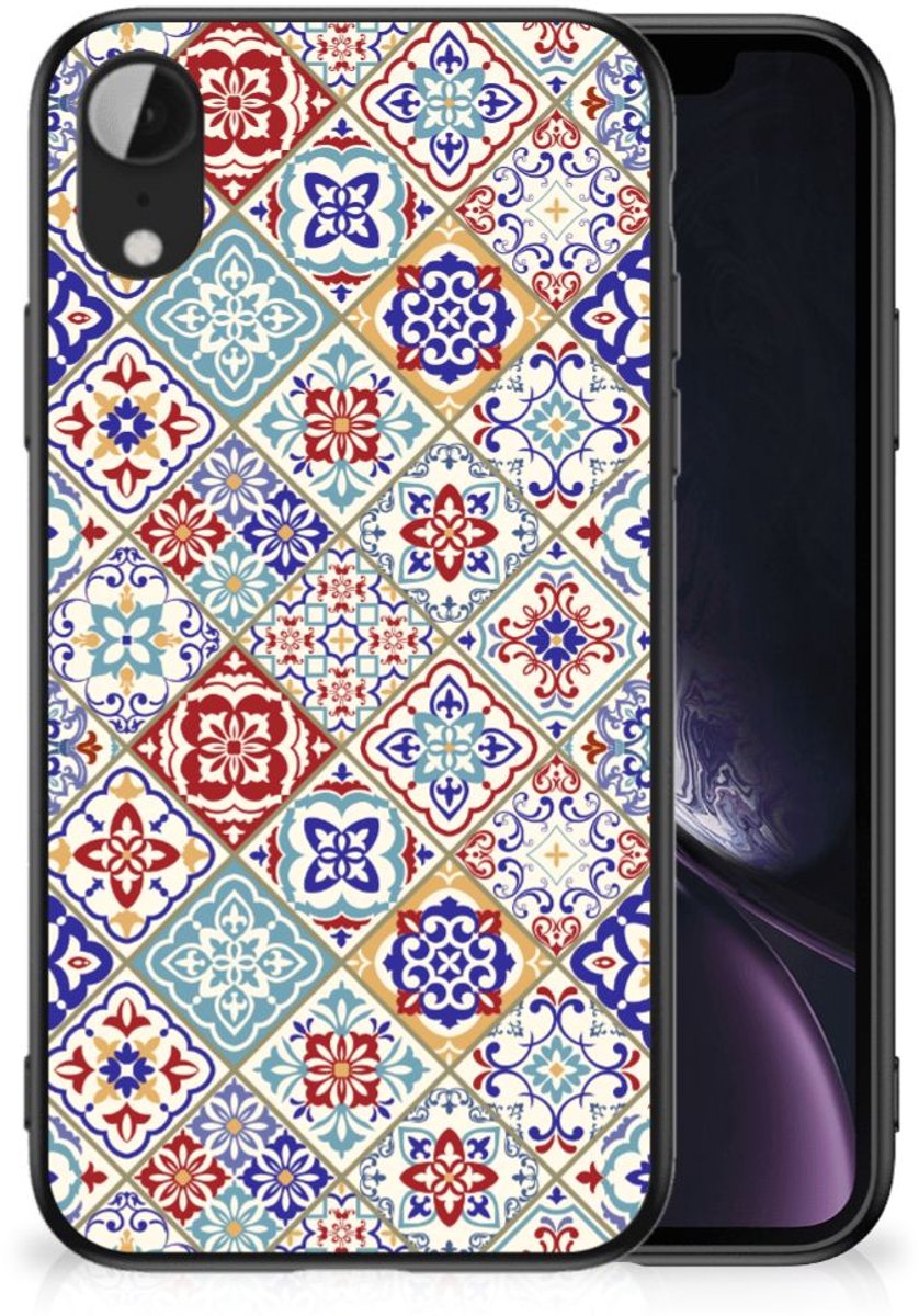 Apple iPhone XR Marmeren Print Telefoonhoesje Tiles Color