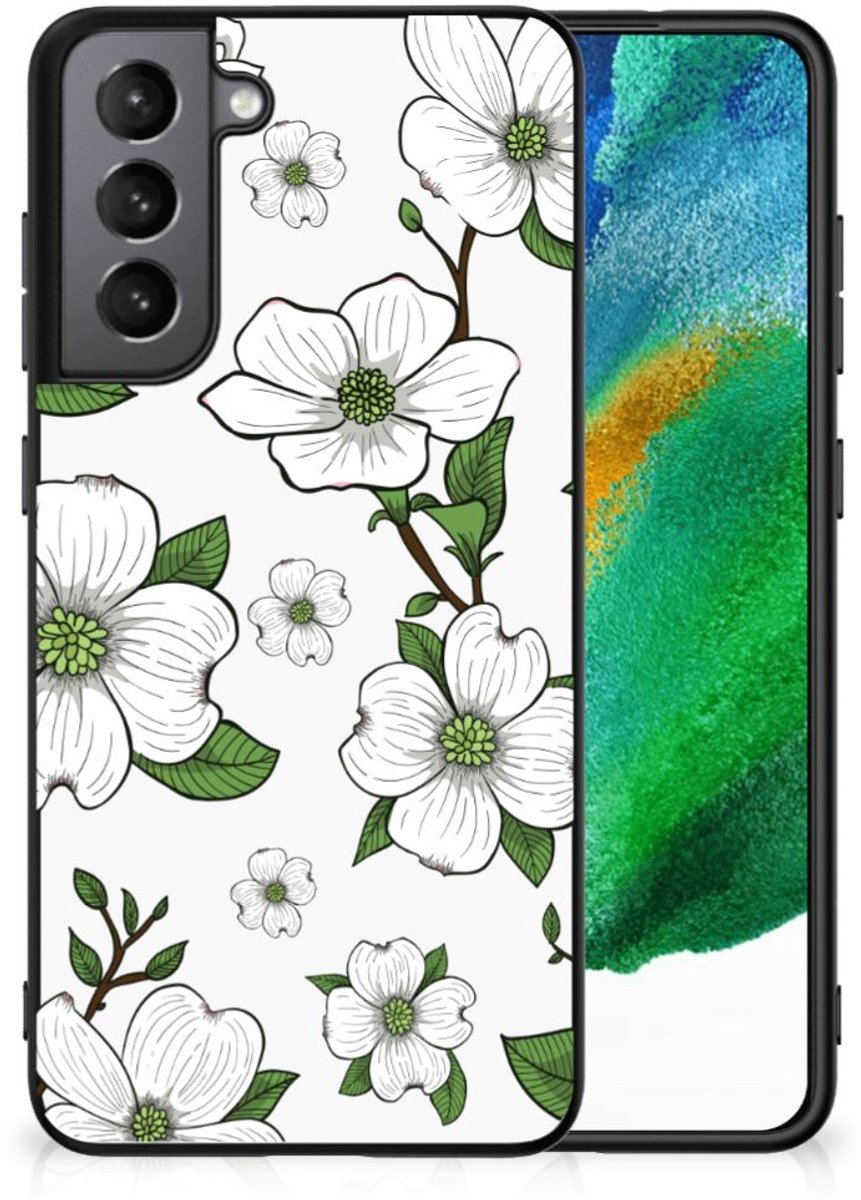 Samsung Galaxy S21FE Bloemen Hoesje Dogwood Flowers