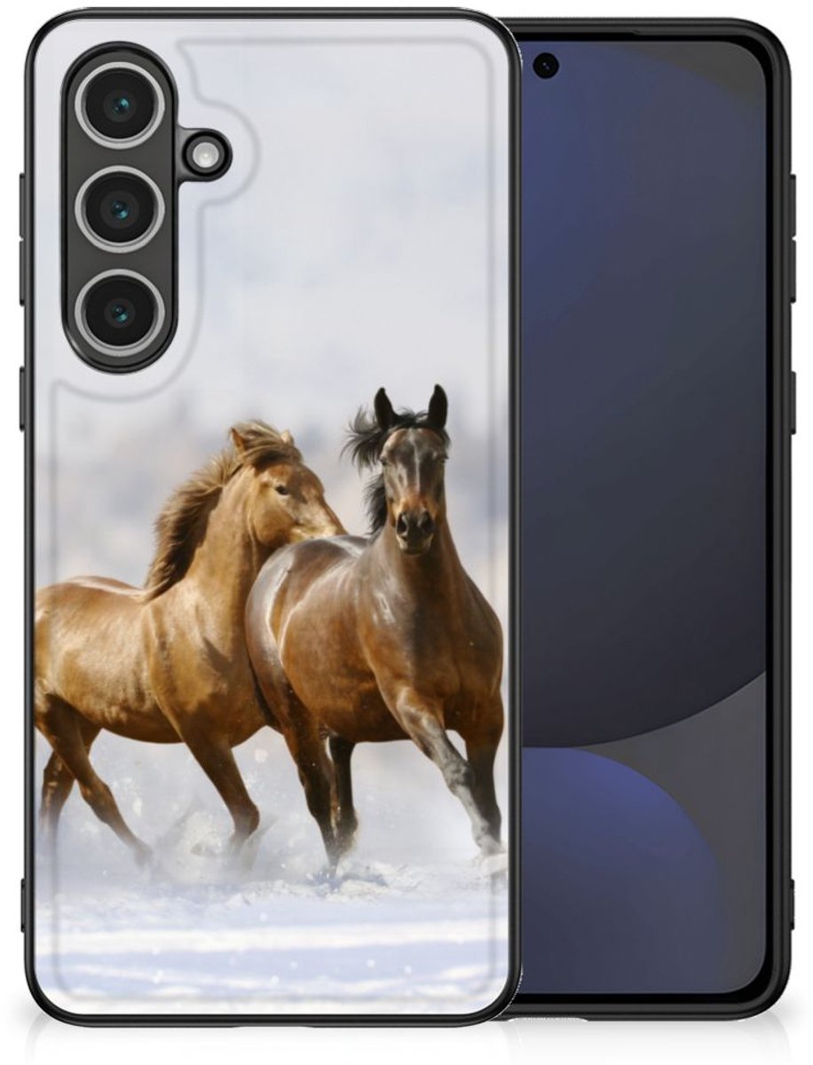 Samsung Galaxy S24 FE Dierenprint Telefoonhoesje Paarden