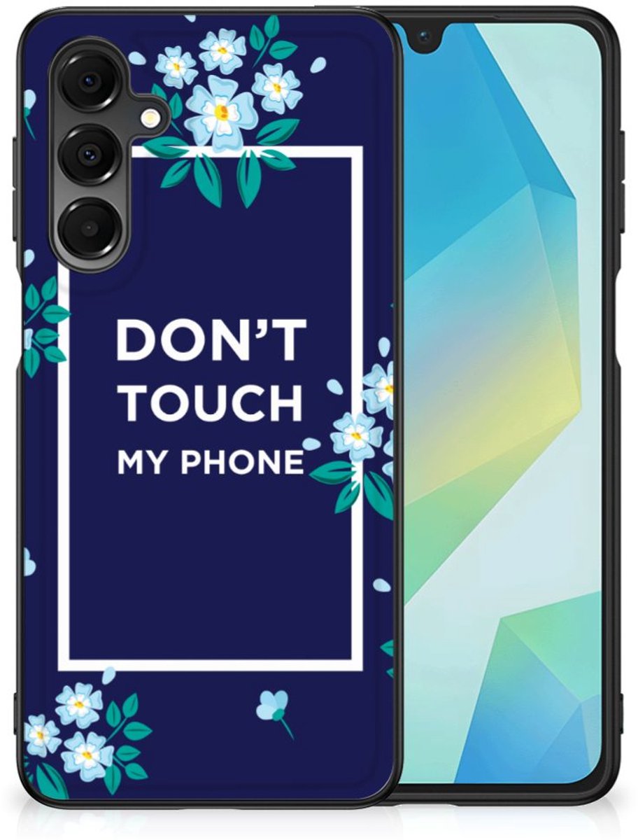 Samsung Galaxy A16 5G/4G Telefoon Hoesje Flowers Blue DTMP