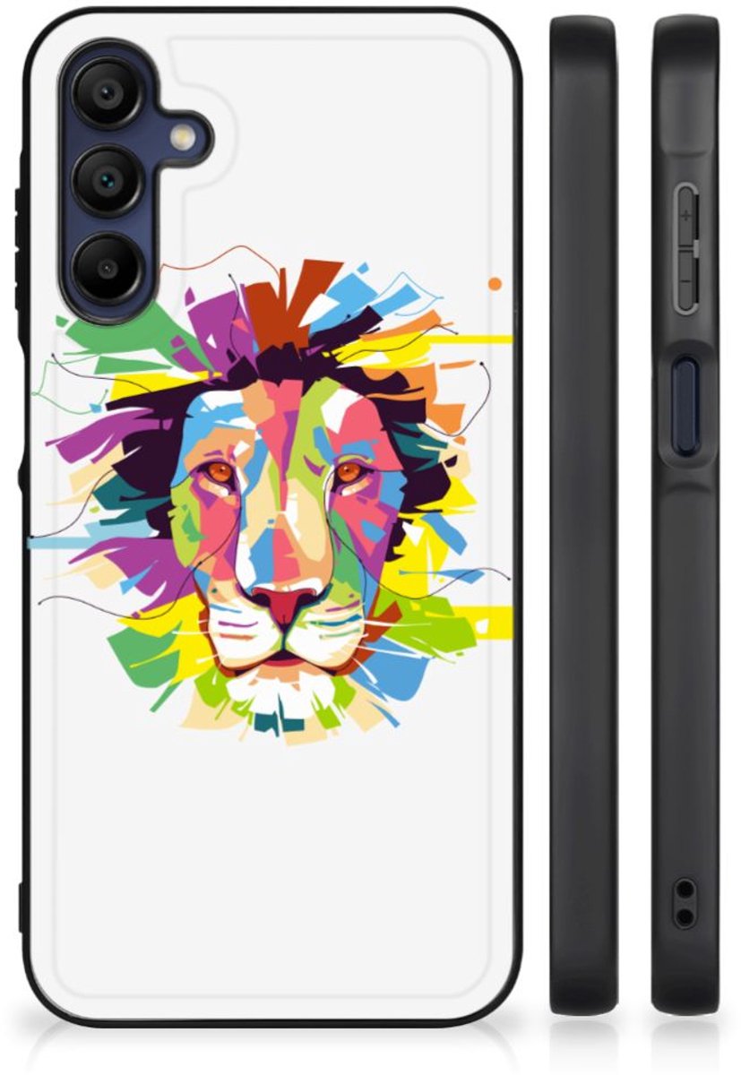 Back Cover voor Samsung Galaxy A15 Hoesje Lion Color