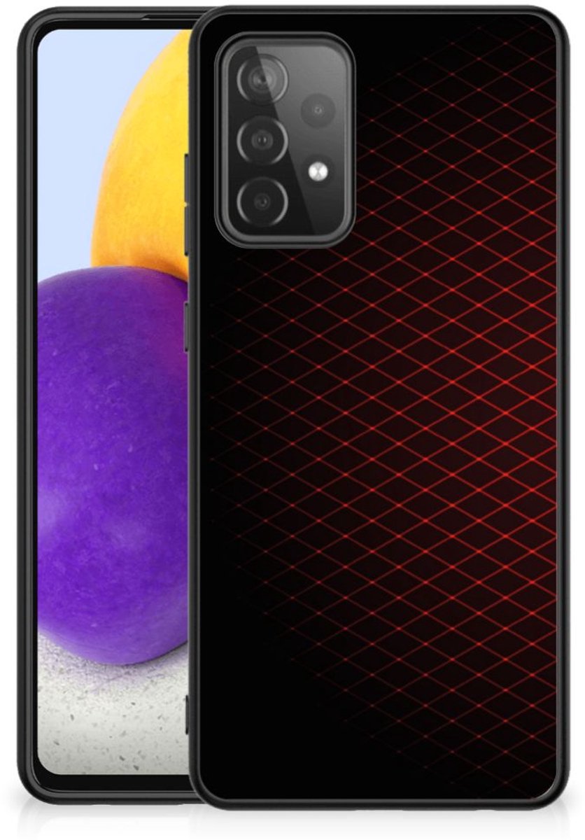 Samsung Galaxy A72 (5G/4G) Back Case Geruit Rood