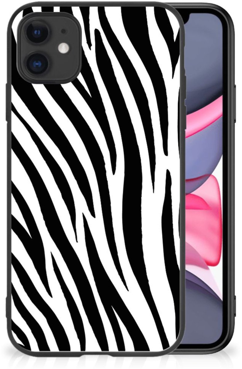iPhone 11 Dierenprint Telefoonhoesje Zebra