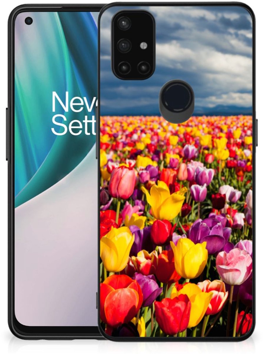 OnePlus Nord N10 5G Bloemen Hoesje Tulpen