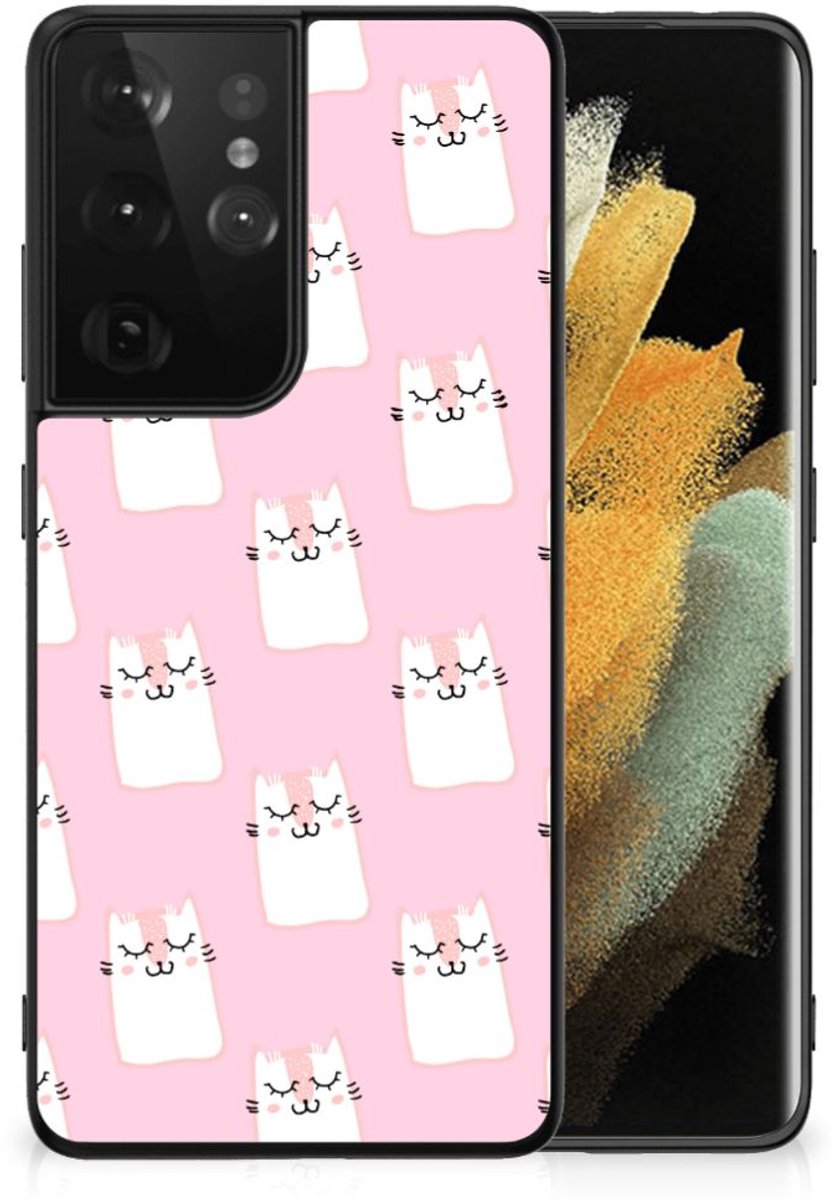 Samsung Galaxy S21 Ultra Dierenprint Telefoonhoesje Sleeping Cats