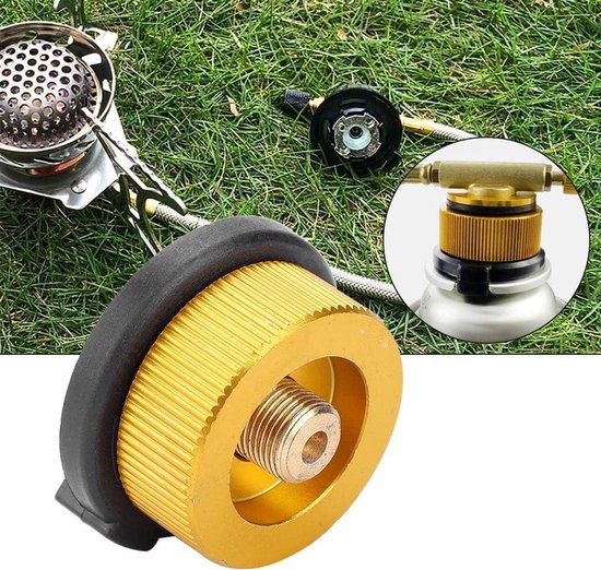 Adapter gasfles naar gaspatroon - Campingbrander aansluiting - Gasfles adapter campingstel — afbeelding 2