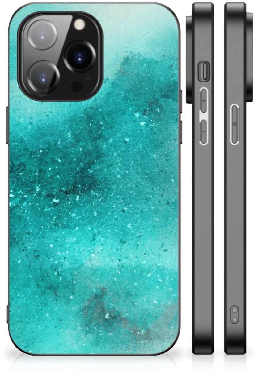 Kleurrijke Telefoonhoesje iPhone 14 Pro Max Painting Blue