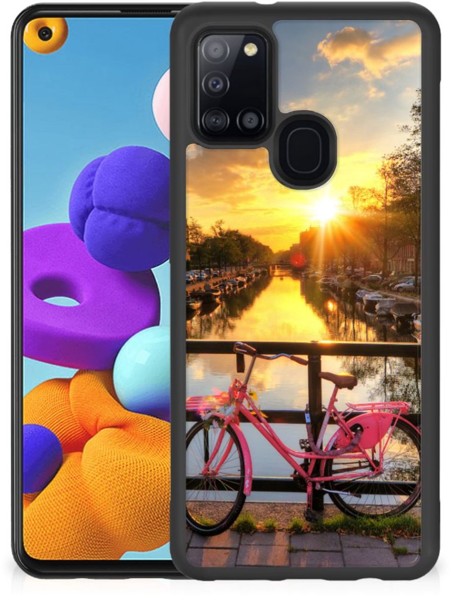 Samsung Galaxy A21s Silicone Hoesje Amsterdamse Grachten