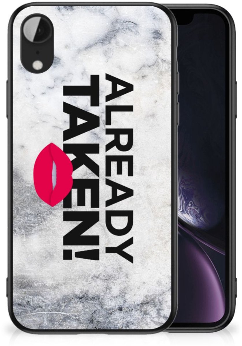 Apple iPhone XR Telefoon Hoesje met tekst Already Taken White