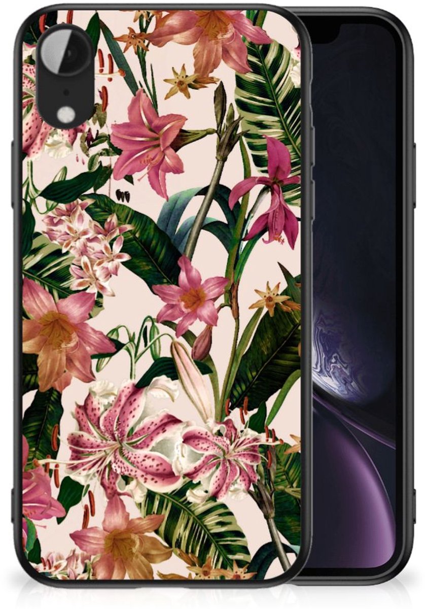 Apple iPhone XR Bloemen Hoesje Flowers