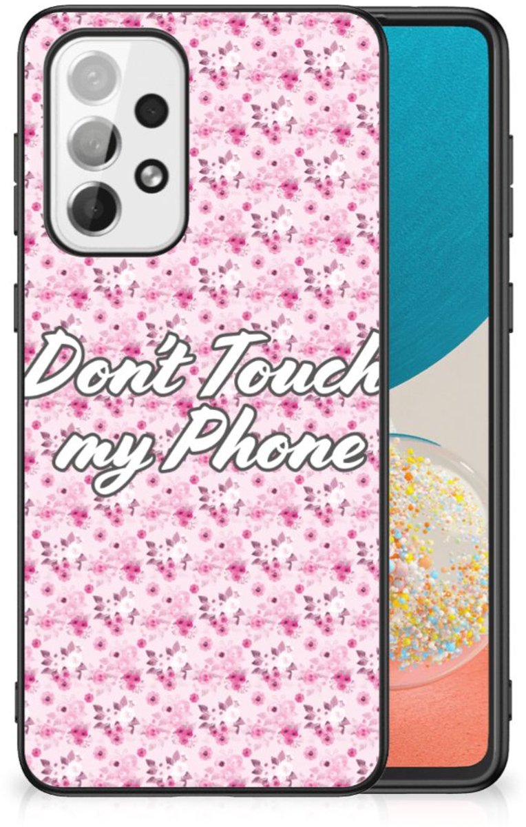 Back Cover voor Samsung Galaxy A73 Telefoon Hoesje Flowers Pink DTMP