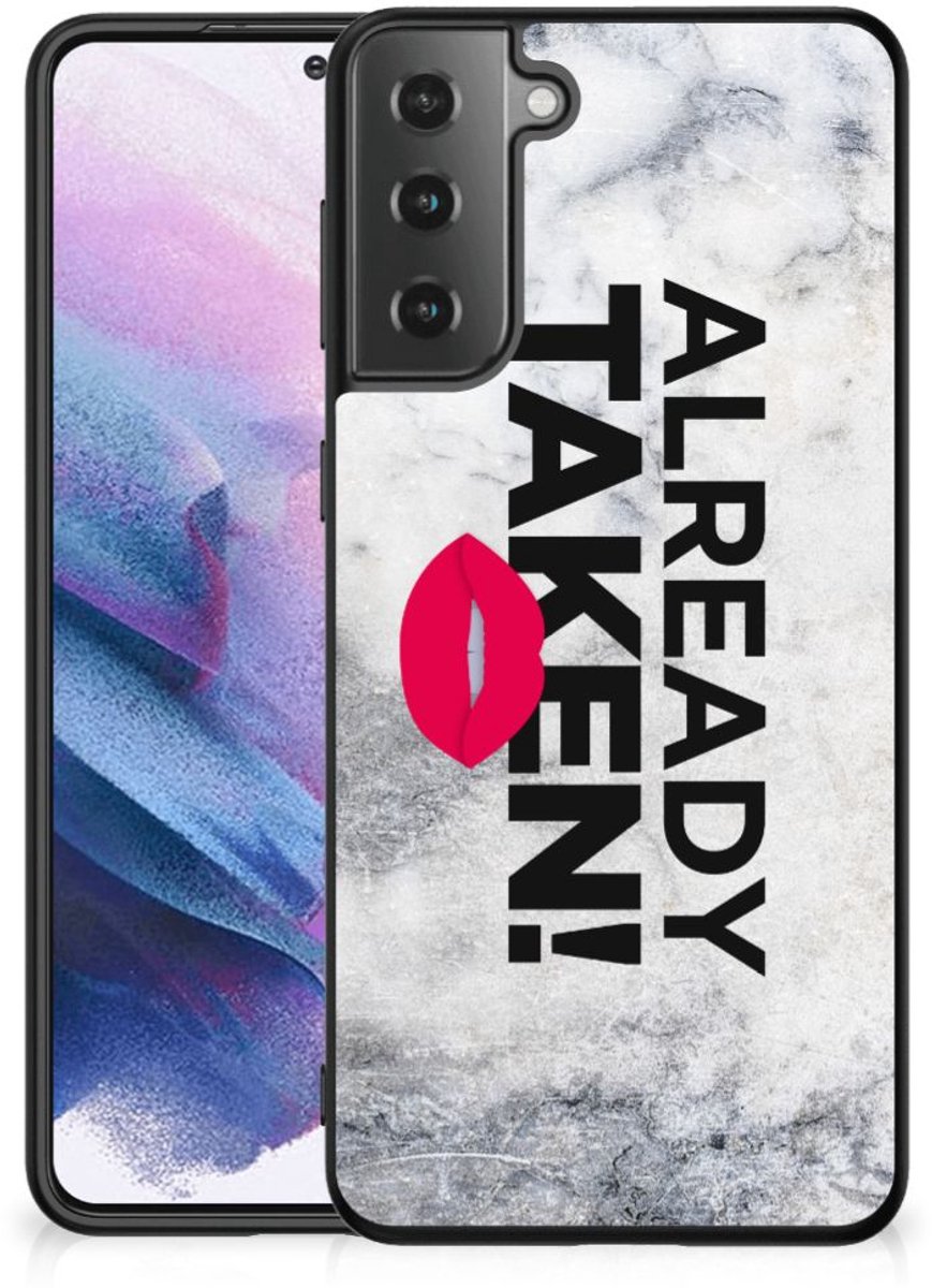 Samsung Galaxy S21 Plus Telefoon Hoesje met tekst Already Taken White