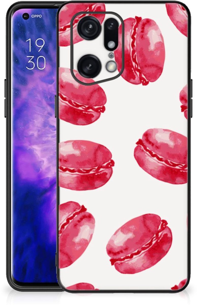 OPPO Find X5 Pro Back Cover Hoesje Pink Macarons