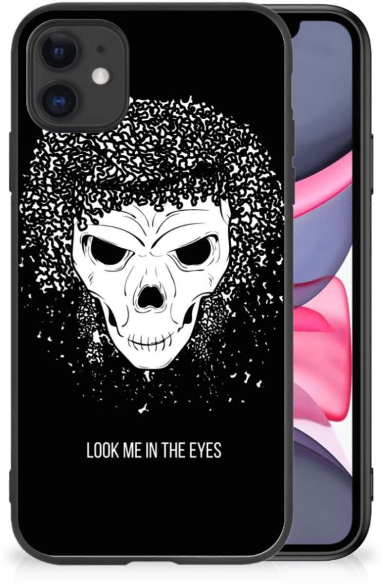 Back Cover voor Telefoonhoesje iPhone 11 Skull Hair
