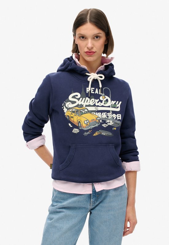 Superdry - Sweat à capuche New York imprimé - Femme - Sweats à capuche à capuche