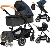 Bol.com Lionelo Amber 3 in 1 Kinderwagen 3in1 — Reiswieg Buggy Baby Autostoel — ADAC geteste set — Vanaf geboorte (0-22 kg tot 4... aanbieding