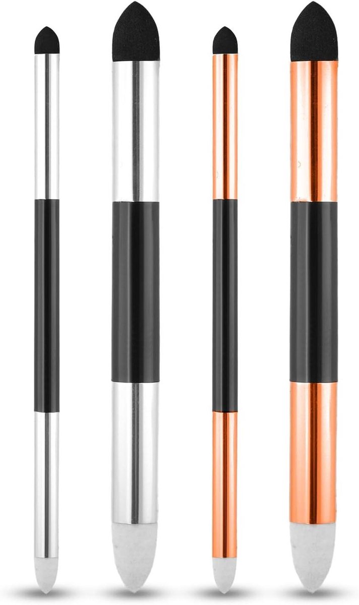 Image of 4st Artist Blending Sponge Pen, 2 Maten Tweekoppig Blending Pen Pastel Blending Stump Pencil Art Foam Blender voor School Studenten Beginners Kunstenaars Benodigdheden