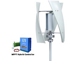 Windturbine - Windmolen - Windturbine Generator - Windenergie - Verticaal As - 5000W - 48V - Met Hybride Regeling - 3 Messen - Stille en Efficiënte Energieoplossing - voor Thuisgebruik