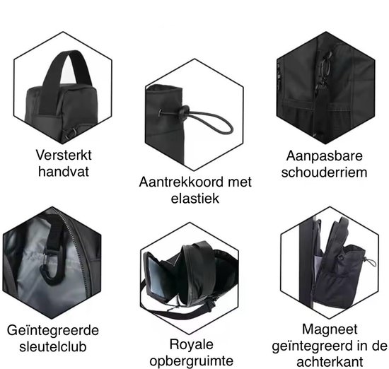 Sac De Gym Magnétique Homme Et Femme – étanche, Compact, Portable – Cadeau Idéal Pour Festivals Et Sportifs