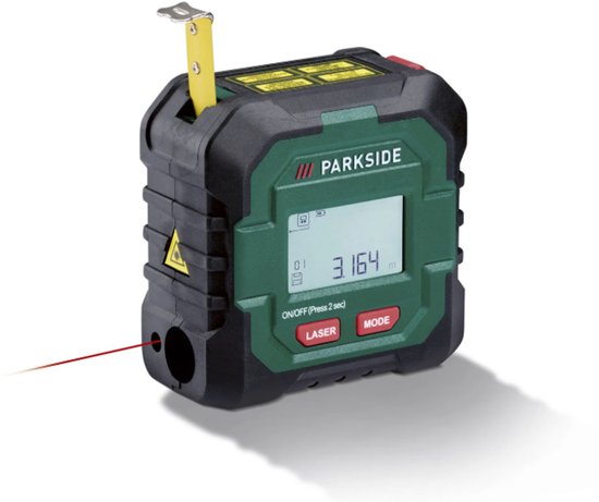 PARKSIDE® Rolmaat - Afstandsmeter - Multifunctionele Digitale Laser en ...