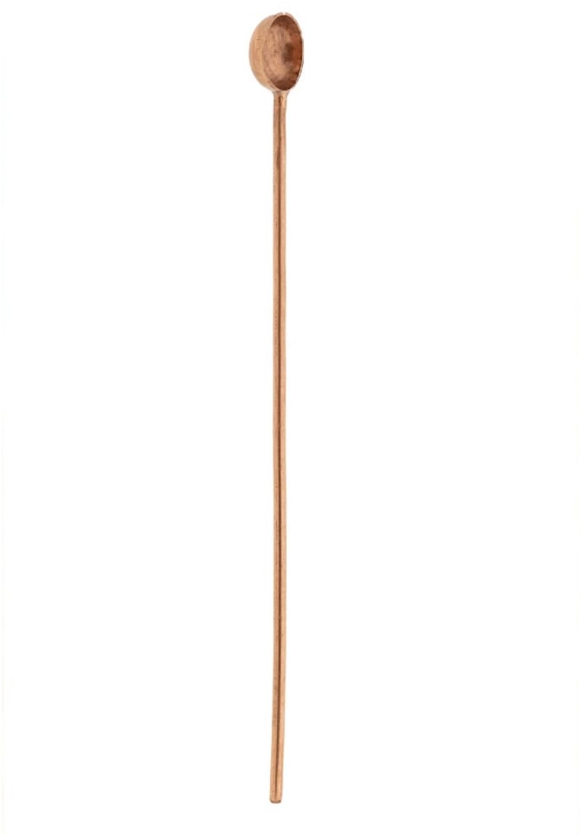 Koperen wierook lepel