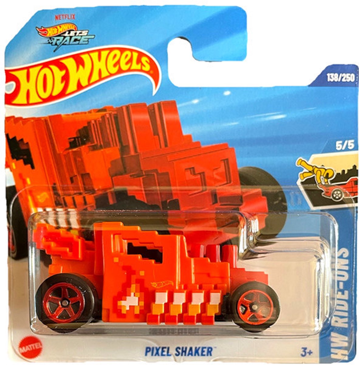 HOT WHEELS PIXEL SHAKER ORANGE 138/250 1:64 HW RIDE-ONS 5/5