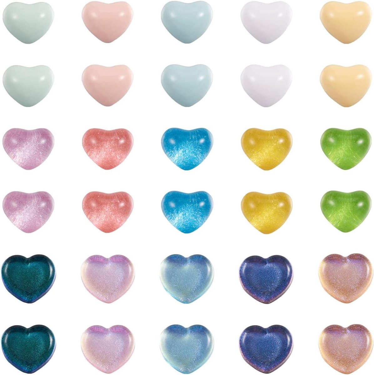 Inovra Plus - Hars Hart Cabochons Set - DIY Scrapbooking en Sieraden - 60 stuks
