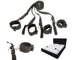 BDSM Bondage set - Handboeien - Bed Harnas Set - Verstelbaar - Pluche
