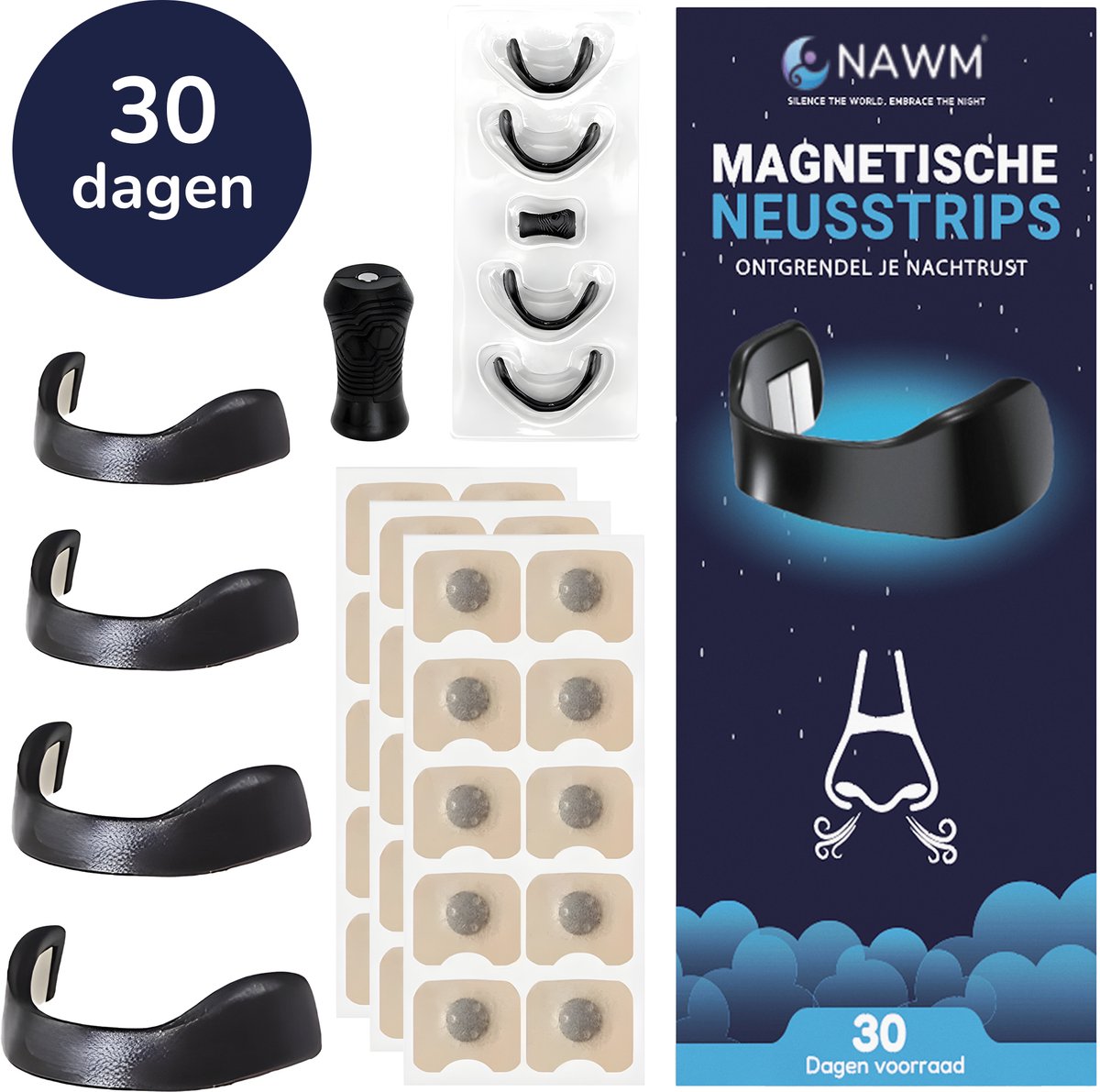 NAWM Magnetische Neusstrips 30 paar