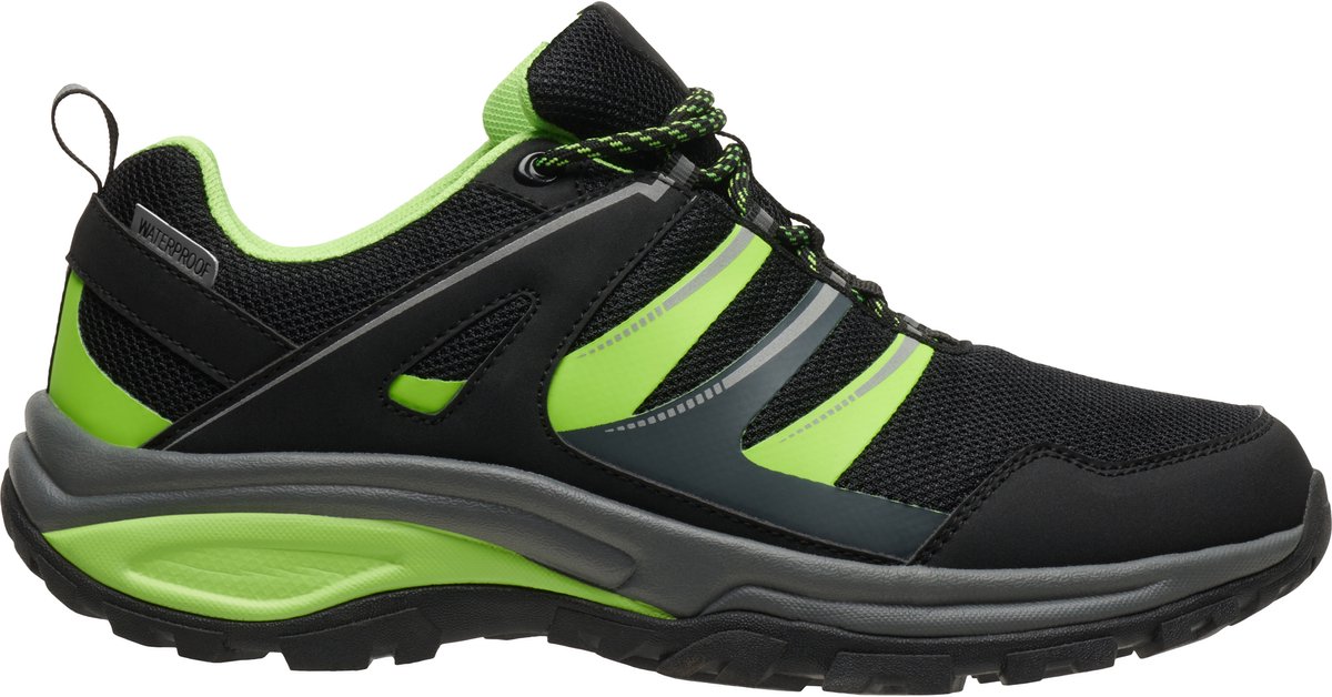 Fluor Groen / Zwart met Ebbenhout tracking sportschoen waterproof Marc maat 41
