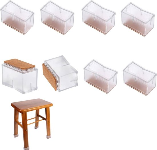 PATIKIL Set van 20 rechthoekige U-vormige stoelpootdoppen - 12 mm - Voor stoelpoten - Gemakkelijk glijden voor hardhouten vloeren - Zwart PATIKIL Set van 20 rechthoekige U-vormige stoelpootdoppen - 12 mm - Voor stoelpoten - Gemakkelijk glijden voor hardhouten vloeren - Zwart