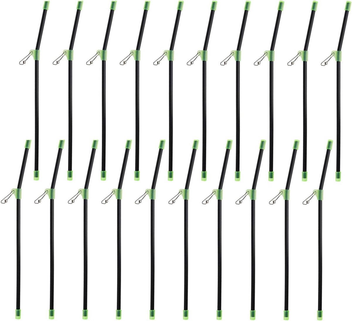 Allecto Plus - Anti Tangle Boom 20 stuks hengelaccessoires voor karpervissen met wervels - Voorkom knopen en klitten in vislijn.